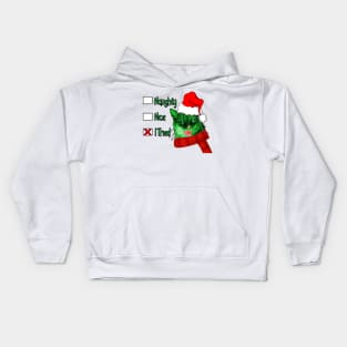 Grinch Christmas Kitty Kids Hoodie